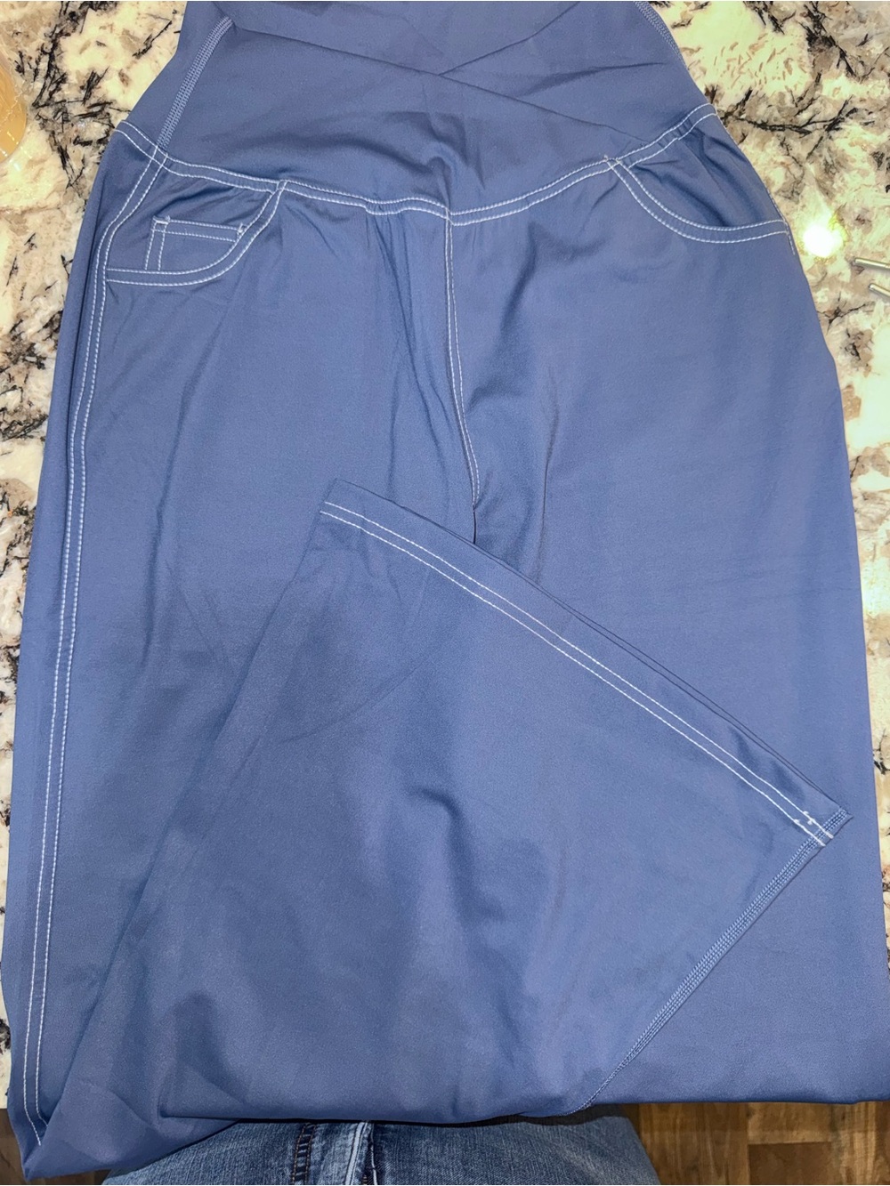 Women’s Blue flare-Leg Pants small regular length NWOT